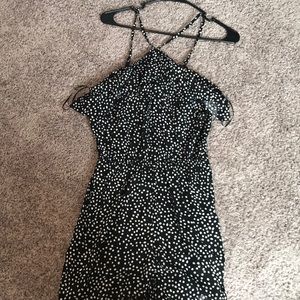 Black and White Polka Dot Romper